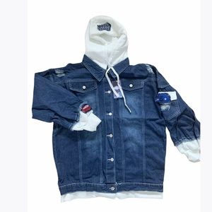Men's Denim Hooded Jacket